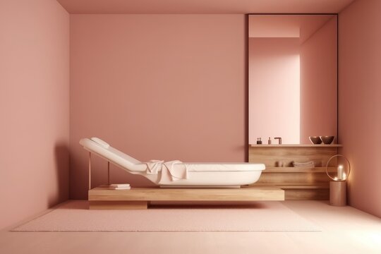 Beauty Spa: Minimalism and Luxury with Empty Space for Text