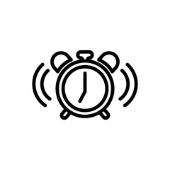 Obraz premium alarm clock sign symbol vector