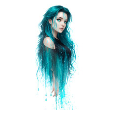 woman with hair