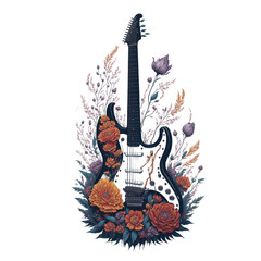guitar and fire