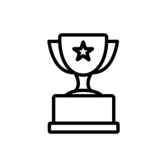 trophy sign symbol vector
