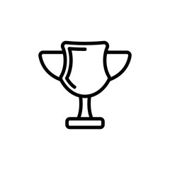 trophy sign symbol vector