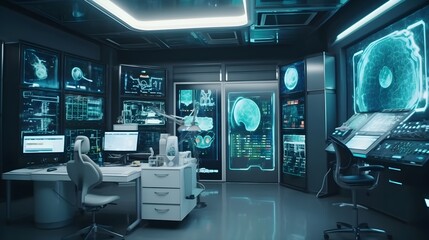 secret laboratory interior