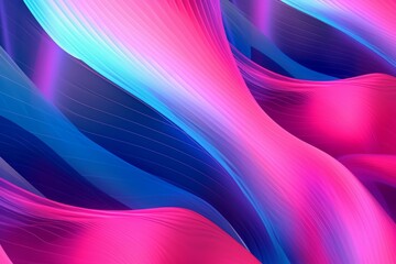 Abstract creative blue with pink background or backdrop. AI generated, human enhanced.