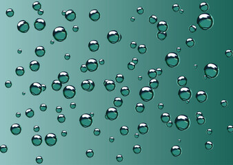 Vector illustration - abstract background made of  fun and cute looking bubbles/droplets