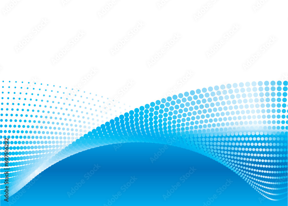 Poster vector file of wave flow background design