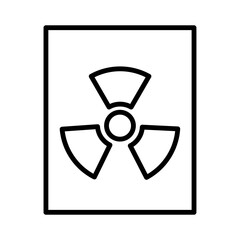 science radiation sign symbol vector