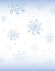 Abstract background with snowflakes, vector illustration