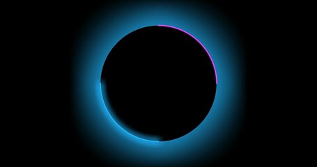 bright circle in the center for advertising, copy space