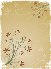 floral grunge background