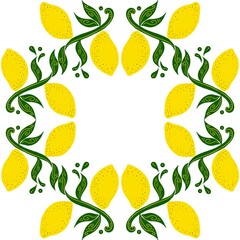 seamless pattern with lemons