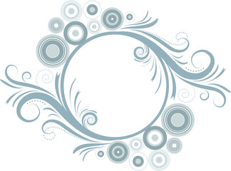 Decorative floral abstract