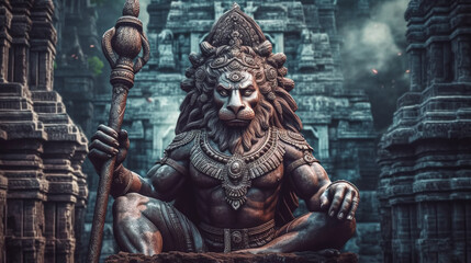statue of lord narsimha