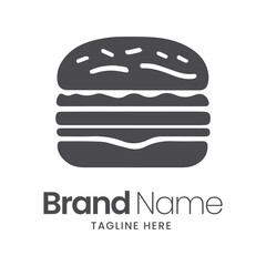 Burger shop logo, burger icon, fast food logo. restaurant logo, hum burger vector