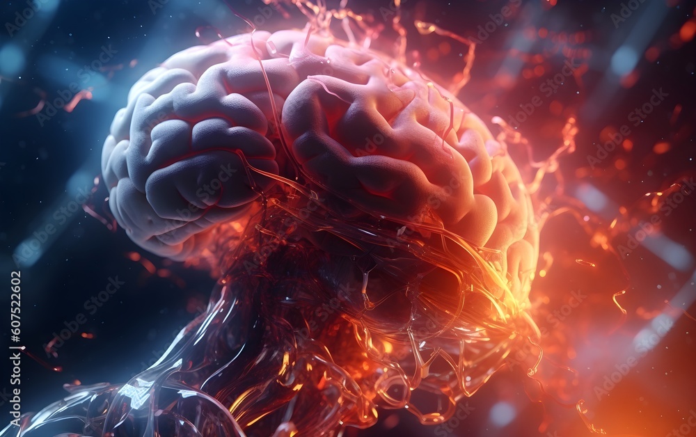 Canvas Prints brain in space абстракция
