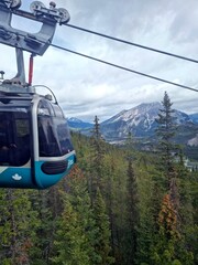 cable car in the mountains