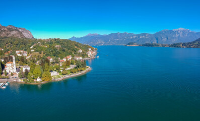 Fototapeta na wymiar Tremezzina old small town, lake Como, Lombardy region, Italy, Europe