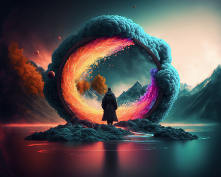 Through a Portal fantasy, ,Generative AI