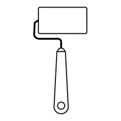 Roll Paint Brush Icon for Logo and More