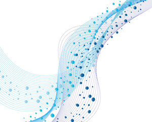 Abstract water vector background with bubbles of air