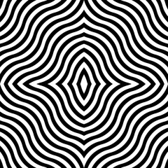 Seamless surface pattern design. Wavy ornament. Linear motif. Curly stripes. Waves backdrop. Repeated curves wallpaper. Abstract picture. Digital paper. Optical web designing, textile print.