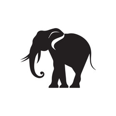 Elephant logo vector, elephant illustration, logo design 