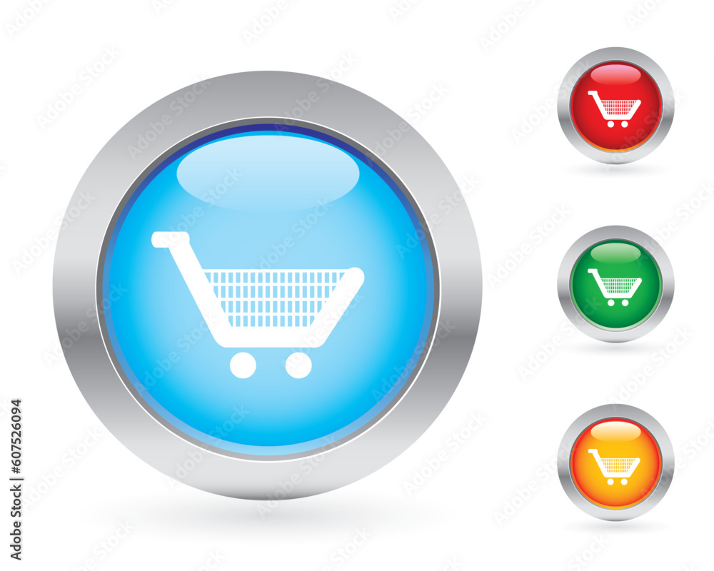 Poster glossy shopping buttons. more button sets in my portfolio