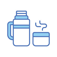 Fototapeta premium An icon of tea thermos in editable style, ready to use and download
