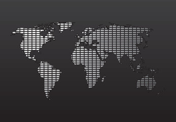 Fototapeta premium World Map. Easy To Edit Vector Image.