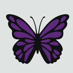 Free vector design logo illustration icon butterfly