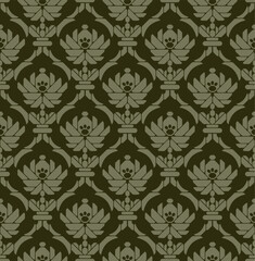 Seamless background from a techno floral ornament, Fashionable modern wallpaper or textile