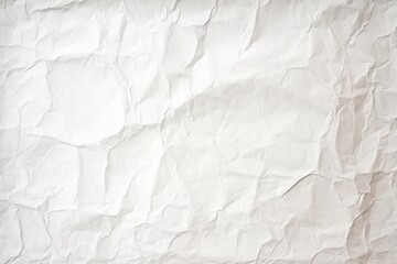 Crumpled and Wrinkled White Paper