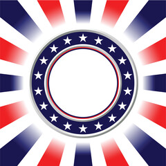 Obraz premium United States colors. Election poster or Fourth of July background