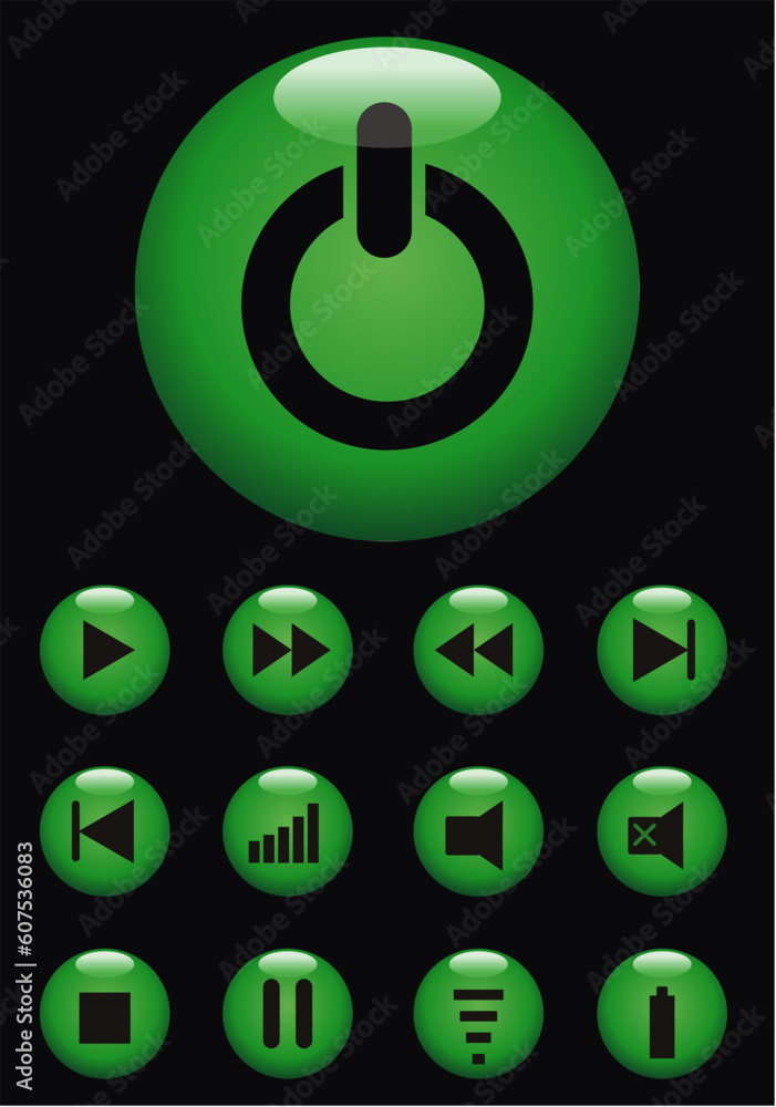 Aufkleber vector web button aqua style