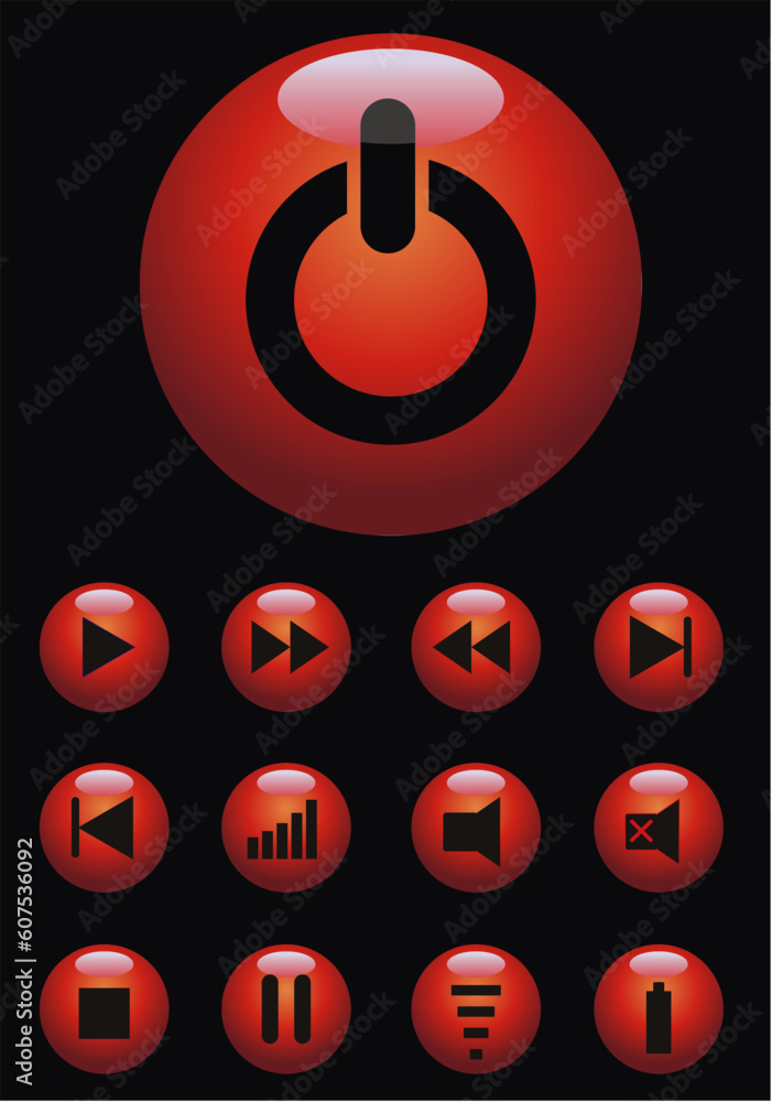 Poster vector web button aqua style