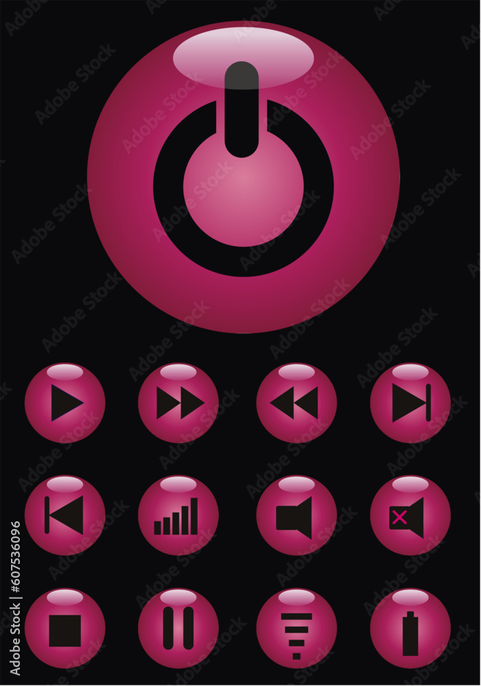 Poster vector web button aqua style