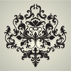 vector ornament In flower style