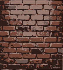 brick wall. Vector wallpaper