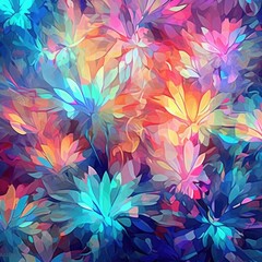 Fototapeta na wymiar A design for a colorful wallpaper background. (Illustration, Generative AI)