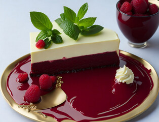 Creamy Delight: New York Cheesecake - Delicia Cremosa: Cheesecake de Nueva York (generated with AI)