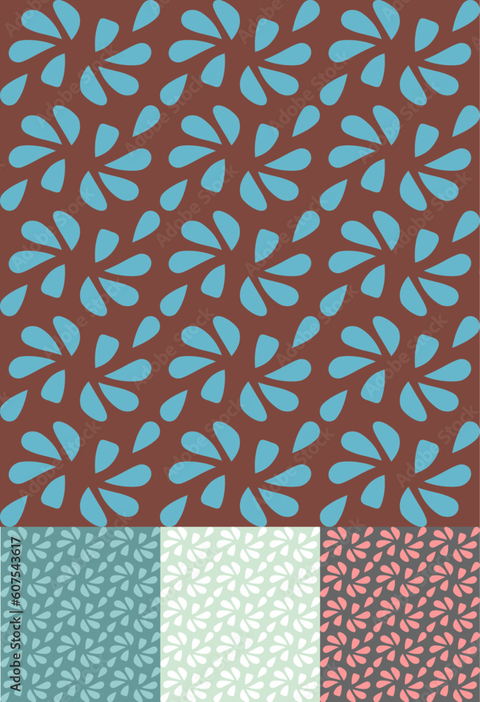 Aufkleber retro seamless pattern / vector background