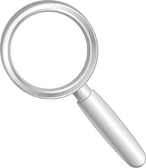 Vector illustration of a search icon grayscale