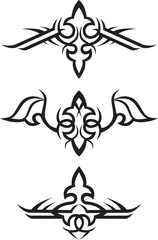 tribal tattoo designs / vector illustration
