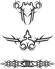 tribal tattoo designs / vector illustration