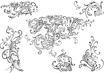 Illustration of a vector decoration elements