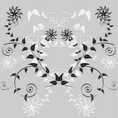 Vector floral pattern. It is possible to use as a seamless texture.