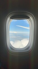 view from window of airplane