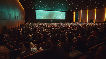 Conference hall audience full of tech people