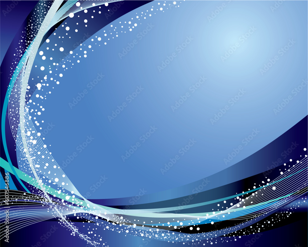 Poster abstract vector background in hi-tech style with stars