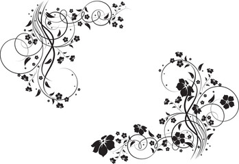 Floral illustration. Can be used for design.